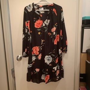 3 for $15 NWT black floral dress